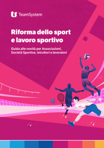 Riforma dello Sport e lavoro sportivo