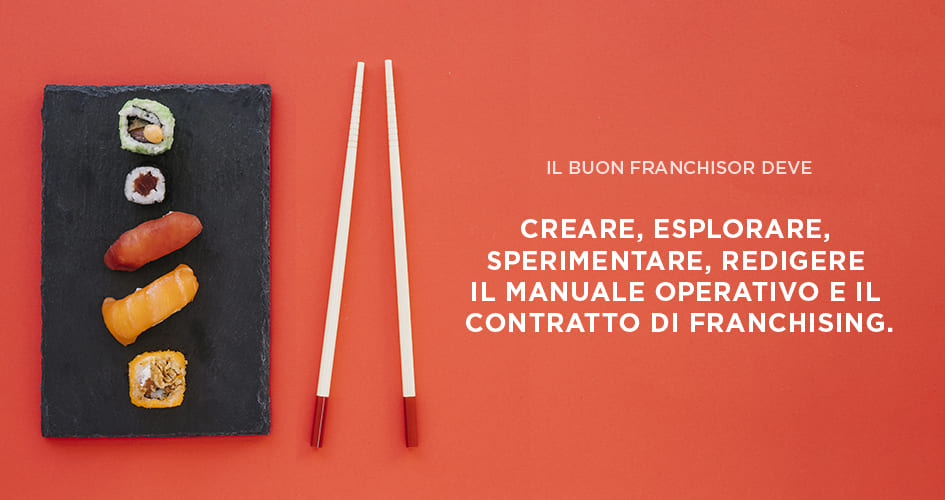 sushi, bacchette - manuale franchising