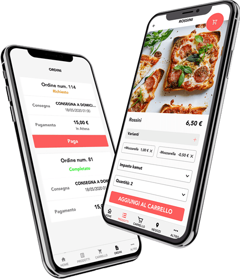 Prodotti Composti e Menu su Self Order App