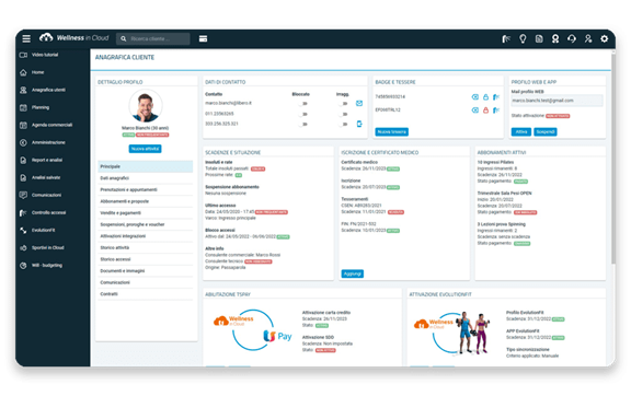 Gestione anagrafiche complete