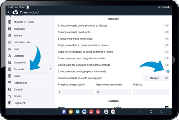 Come attivare la funzionalità: