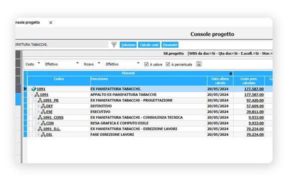 TeamSystem Enterprise Progetti e Commesse