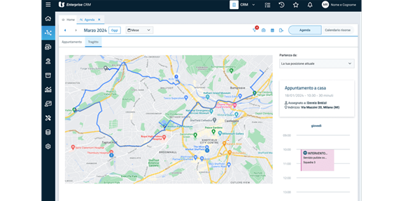 TeamSystem Enterprise CRM: gestione appuntamento