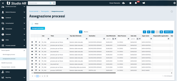 Modulo di onboarding e processi aziendali