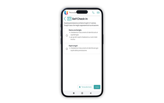 Self check-in