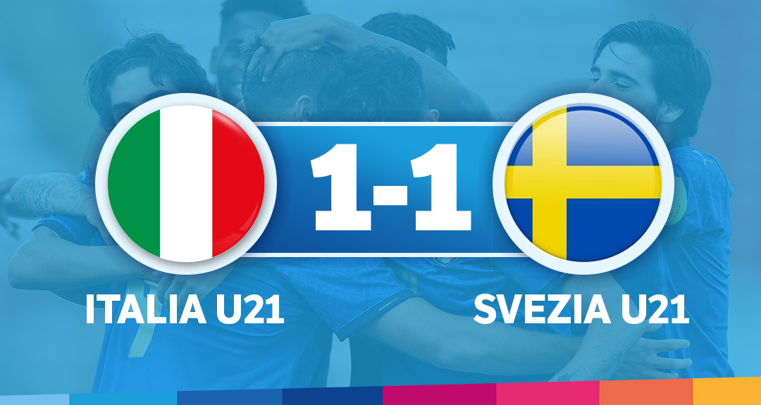 Niente sorpasso: Azzurrini raggiunti nel finale